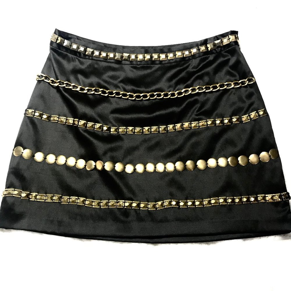 Twelve by Twelve metal embellished skirt